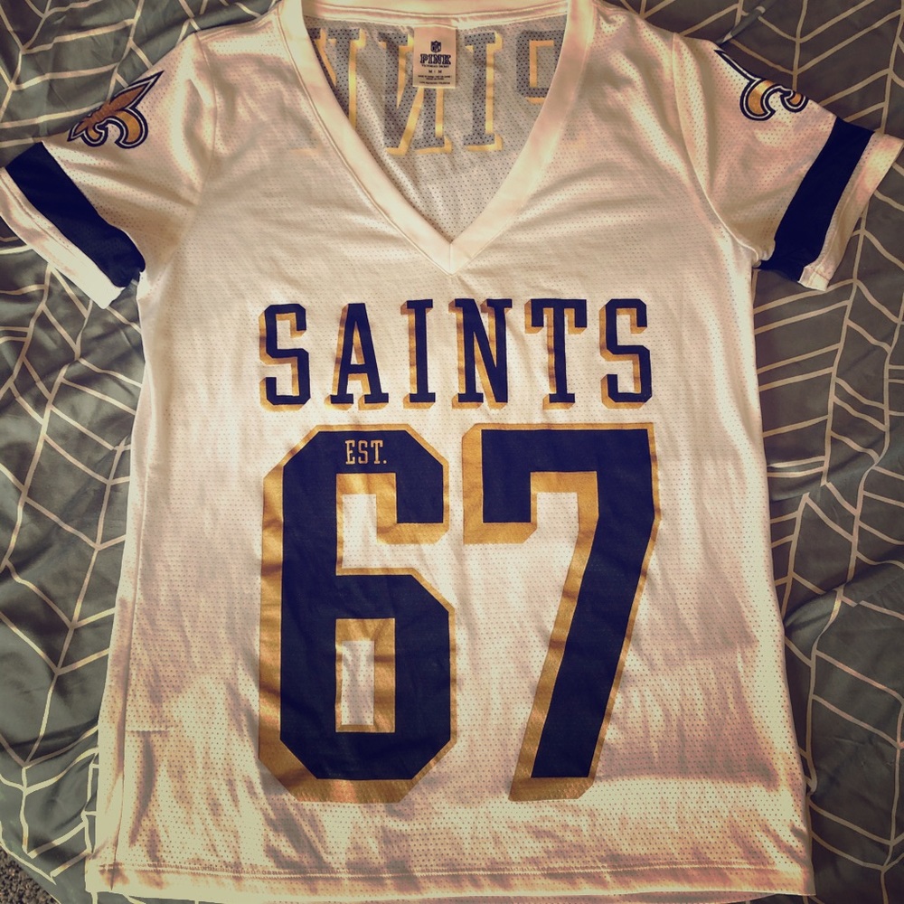 Victoria Secret Pink NFL Official Saints Jersey - Picture 1 of 6